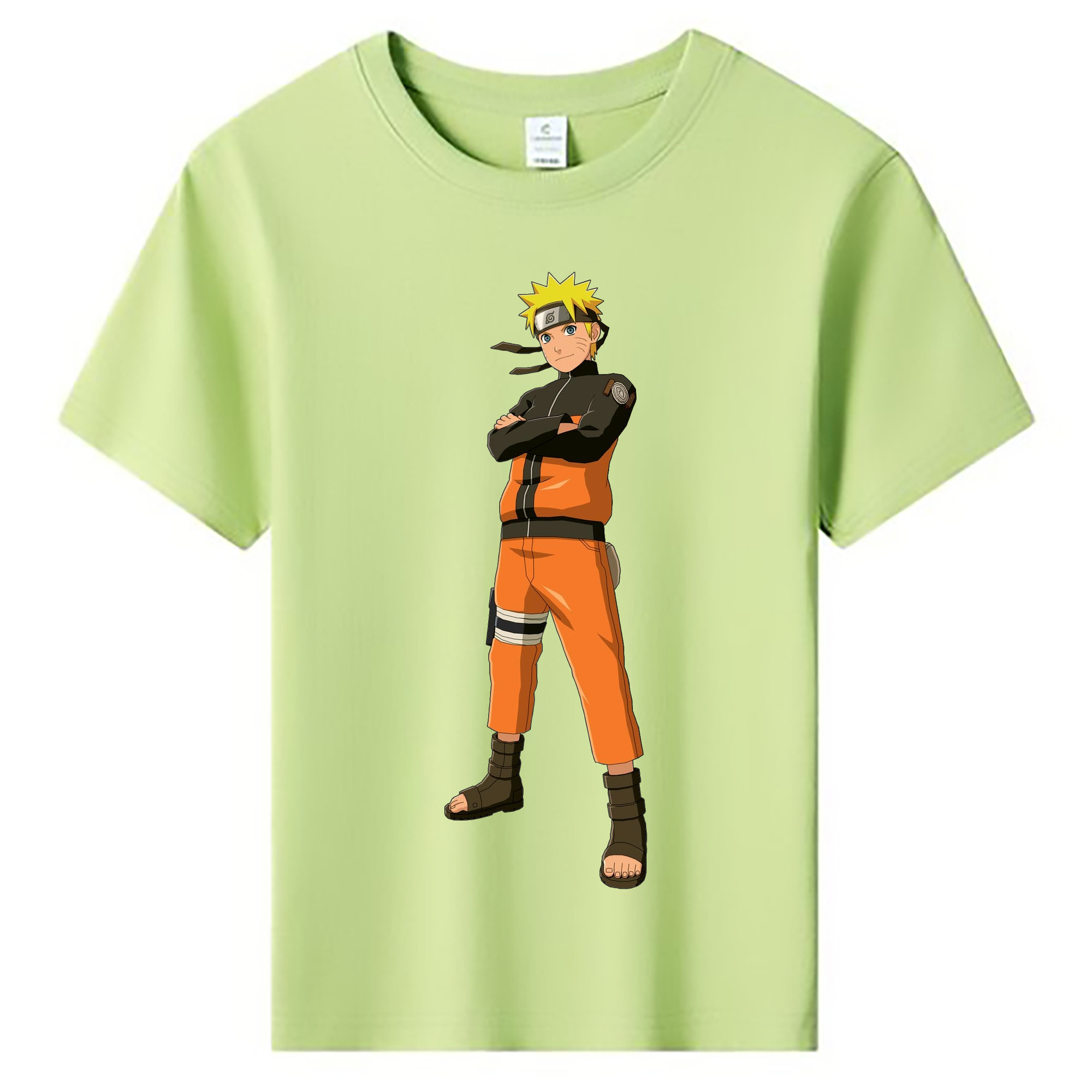 （画像用） NARUTO -ナルト- うずまき ナルト Uzumaki Naruto 綿100％キッズTシャツ（フロントプリント）